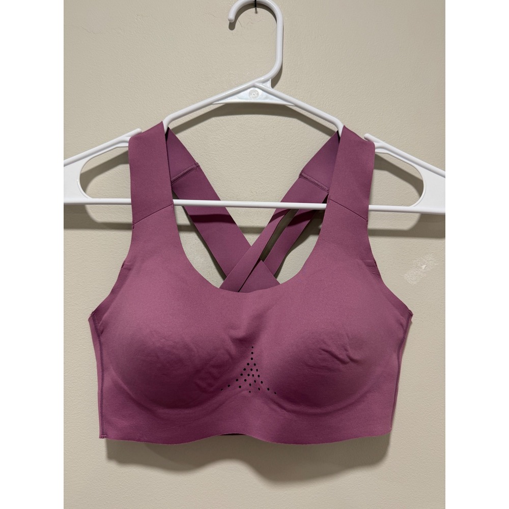 Brooks Dare Crossback Sports Bra 2.0 Purple Athletic Running Women Size 32C/D